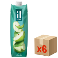 Сок IL Primo яблочный, 1л x 6 шт