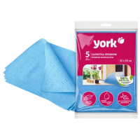 Салфетка хозяйственная York Premium 35х50см, 85 г/м2, 5шт/уп, вискоза-хлопок