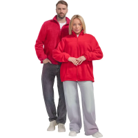 Толстовка XXL, красная, флис