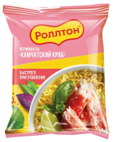 Вермишель быстрого приготовления Роллтон Камчатский краб, 60г