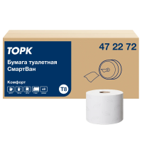 Туалетная бумага Tellus (tork) Advanced Т8 с центральной вытяжкой, 2 слоя, 207м, белая , 472272