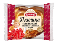 Плюшка Дарница с начинкой ванильно-сливочный вкус, 130г