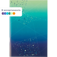 Тетрадь общая А4,48л,кл,скоб,офсет-2 Attache Ice син/зел