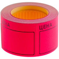 Ценники Officespace малиновые, 50х40мм, 200шт