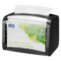 Диспенсер для салфеток Tellus (tork) Xpressnap N4 272611, настольный, на 200шт, черный