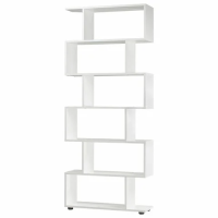 Стеллаж средний Brabix Scandi SH-008 белый, 730х250х1760мм, 6 секций, ЛДСП
