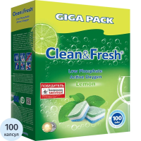 Таблетки для ПММ Clean&fresh All in 1 100шт