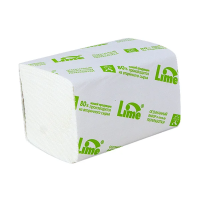 Туалетная бумага листовая Lime 2 слоя, 250 листов, белая, 250890
