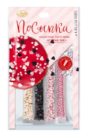 Посыпка кондитерская Парфэ декор красный микс (5г x 4шт), 20г