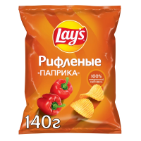 Чипсы Lay's рифленые Паприка, 140г