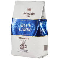 Кофе в зернах Ambassador Blue Label 1кг, пачка