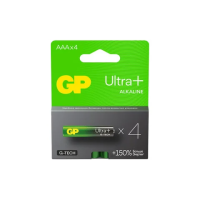 Батарейка Gp Ultra Plus AAA LR03, 1.5В, алкалиновая, 4шт/уп