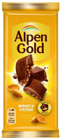 Шоколад Alpen Gold Арахис-хлопья, 80г