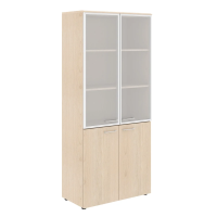 Шкаф высокий Skyland Wave WHC 85.7, бук тиара, 856х432х1949мм, комбинированный с топом