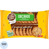 Печенье Хлебный Спас Овсяное Злаковое ассорти, 500г