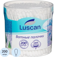 Ватные палочки Luscan 200шт/уп, в стакане