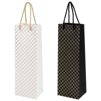 Пакет подарочный под бутылку (1 штука), 13х9x36 см (B), 'Leather Bottle Bag', ассорти, ЗОЛОТАЯ СКАЗКА, 700802