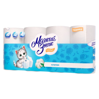 Туалетная бумага Мягкий Знак Comfort 2 слоя, 8 рулонов, 16.2м, белая