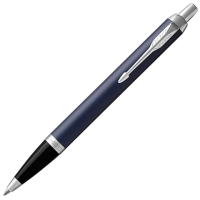 Шариковые ручки класса Люкс Parker IM Core M, темно-синий/серебристый корпус, 1931668