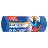 Мешки для мусора Paclan Multitop 35л, 15мкм, с завязками, 30 шт