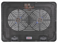 Подставка для ноутбука Buro BU-LCP156-B214H 15.6'355x255x30мм 2xUSB 2x 140ммFAN 657г металлическая с