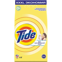 Стиральный порошок Tide Аква-пудра для чувствительной кожи, 6кг