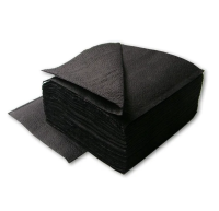 Салфетки бумажные Lime 33х33см, 400шт, 1 слой, черные, К610150