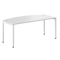 Стол прямой Skyland Xten-S XSET 189, белый/белый полуматовый, 1800х914х750мм