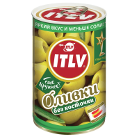 Оливки ITLV зеленые без косточки, 314мл