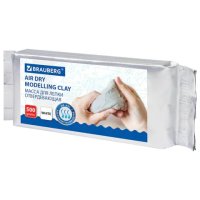 Масса для лепки Brauberg 500г, белая