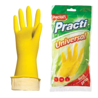 Перчатки резиновые Paclan Universal р. L, желтые