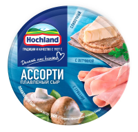Сыр плавленый Hochland Ассорти синее треугольники 50%, 140г