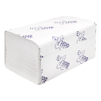 Бумажные полотенца Flypapir Premium H3, 2 слоя, V-сложение, 200лист, белые, 20 пачек, 262202ПК-Ц