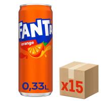 Напиток Fanta Orange газированный, 330мл x 15 шт