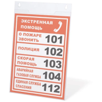 Карман настенный Brauberg А4, 210х297 мм, 290428