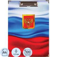 Клипборд без крышки Attache трехцветный, А4