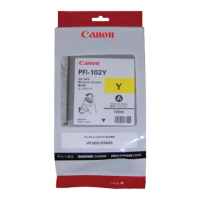 Картридж струйный Canon PFI-102Y, желтый