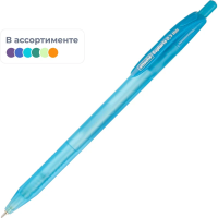 Шариковая ручка автоматическая Attache Euphoria синяя, 0.5мм, корпус ассорти