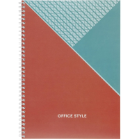 Бизнес тетрадь Attache Office Style А4, бежевый, в клетку, 96 листов