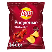 Чипсы Lay's рифленые Лобстер, 140г
