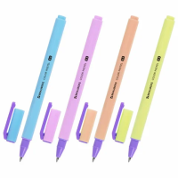 Гелевая ручка Brauberg Color Pastel синяя, 0.35мм, корпус ассорти