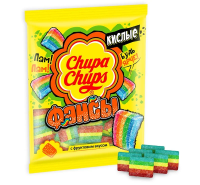 Мармелад жевательный Chupa Chups Фансы кислые с фруктовым вкусом, 70г