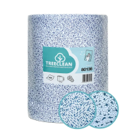 Протирочный материал Treeclean, 400 листов, 32х34см, синий, 80136