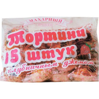 Мини-кексы Махараши Тортини с клубничным джемом, 500г