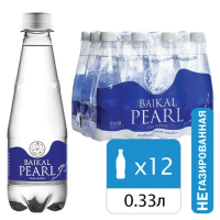 Вода минеральная Baikal Pearl без газа, 330мл, ПЭТ 12шт
