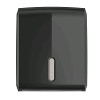 Диспенсер для полотенец листовых Wisepro Wisepro черный, V-укладка, на 2 пачки, K630