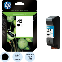 Картридж струйный Hp 45 51645A, черный