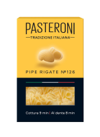 Макароны Pasteroni Пипе Ригате №126, 400г