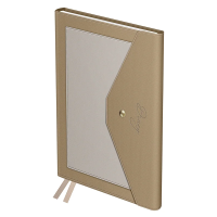Ежедневник недатированный, А5, 136л., твердый переплет, кожзам, BG 'Clutch. Beige', бежевый, внешний карман