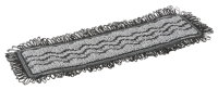 Насадка МОП плоская Vikan Damp 42 40см, микрофибра, серый, 549509